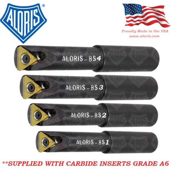 Aloris Adjustable-Insert Short Boring Bar Set BS-SET