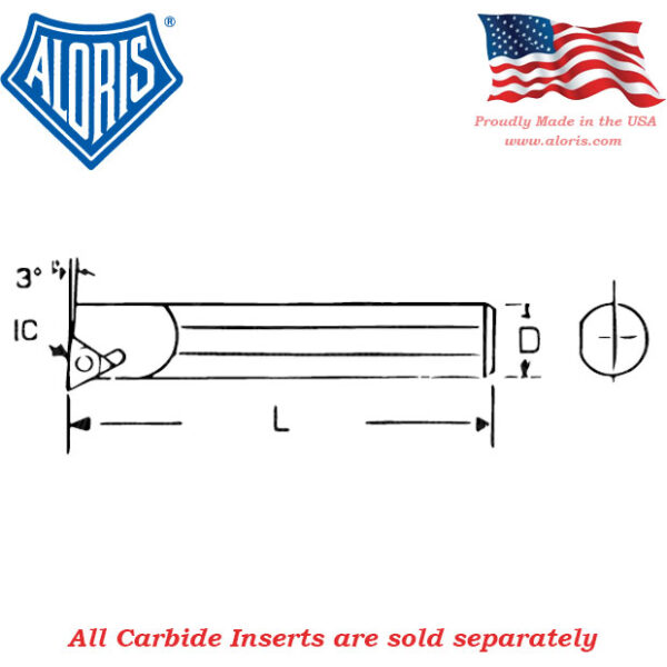 Aloris Indexable Carbide Insert Boring Bar CBB-50 - Image 4