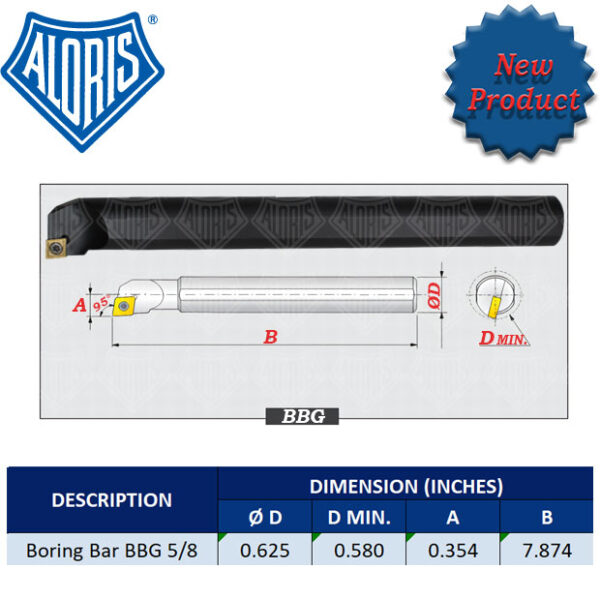 CCMT Aloris Boring Bar BBG 5/8" - Image 4
