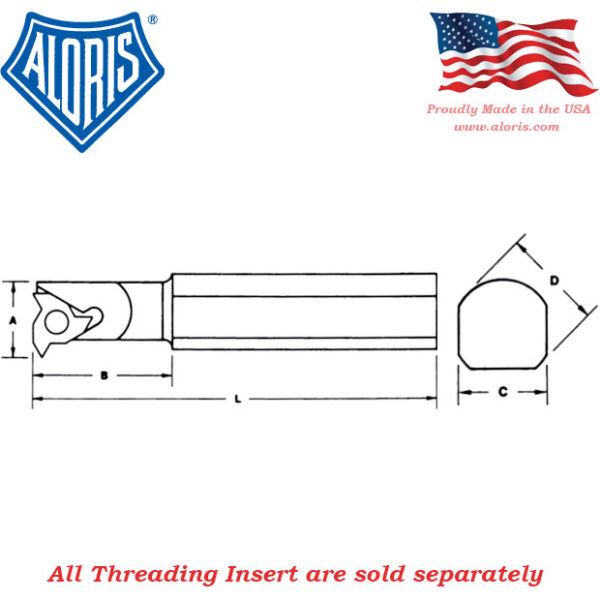 Aloris Series ATB Internal Threading Bar Right Hand ATB-3R - Image 5