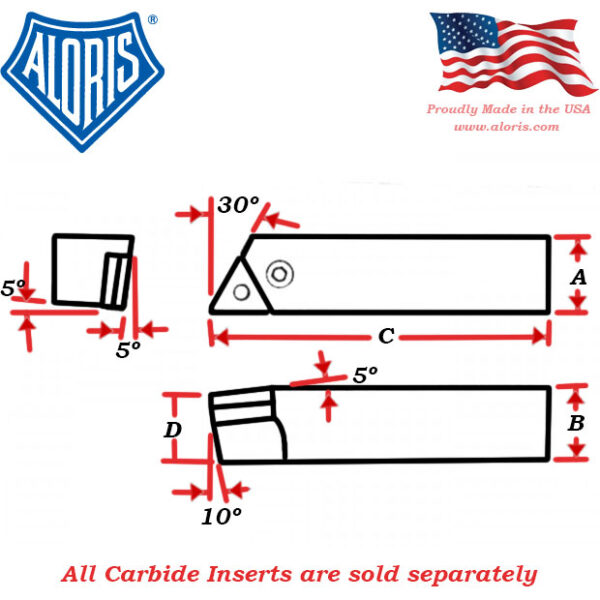 Aloris Double-Lock Tool Holder ADS10-5L - Image 4